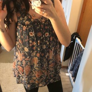 Flowy baby floral tank